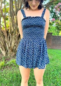 HOLLISTER SAIDIE REMOVABLE STRAP ROMPER