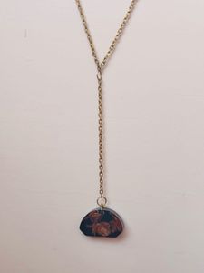 Unique real flower pendant chain