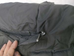 Black Hooded Padded Jacket