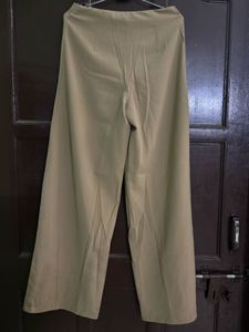 Tan High Waisted Wide Leg Pants