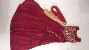 Maroon Lehenga Choli Set
