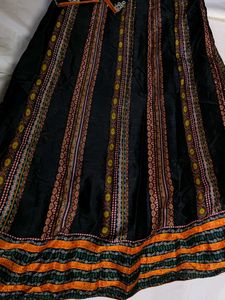 Embroidered Trendy Charcoal Black Dress