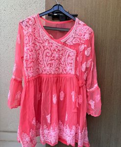 Elegant Embroidered Top w/ cotton inner