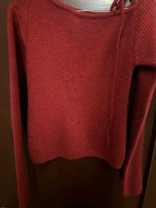 Maroon Knit Sweater