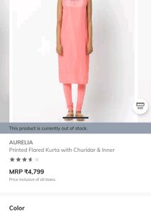 Anarkali Kurta With Inner And Leggings