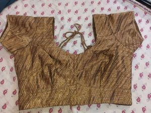 Golden Party Wear Blouse