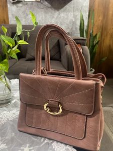Dusty Rose Top Handle Bag