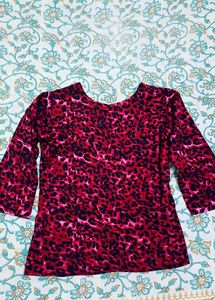 Laperd print top