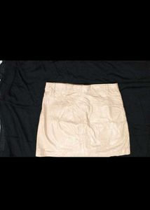 Tan Mini Skirt