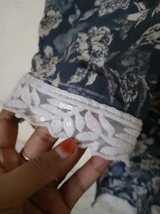 Floral Print Kurta plazo