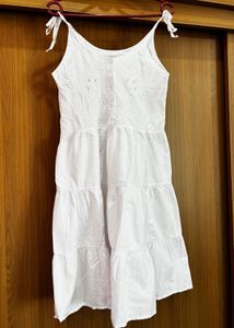 White Tiered Sundress