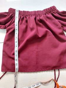 Off Shoulder Crop Top