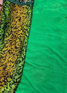 Floral Embroidered Saree