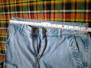 Light Wash Cargo Jeans