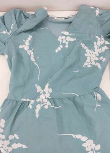 Sky Blue Korean Top Branded With Freebie