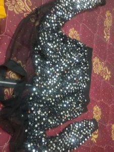 Sparkly Black Mini Skirt
