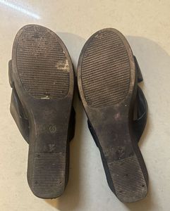 Black Bow wedges (Item 11)