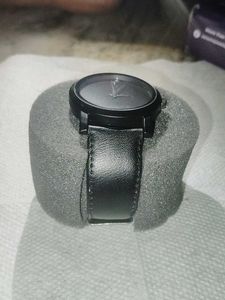 Black Leather Watch