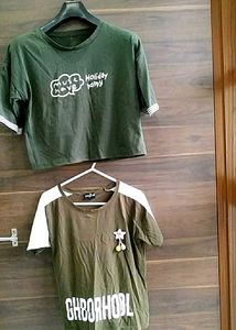 Green Tees Bundle Of 2