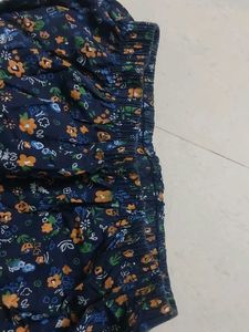 Printed Blue Shorts