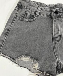 Hight Waist Dark Grey Shorts
