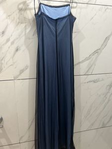 Classy Pinteresty Blue Maxi Dress Y2k Coquette