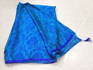 festive blue saree