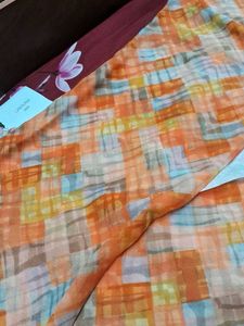 Synthetic  Georgette  Saree  With  Blouse  Pc