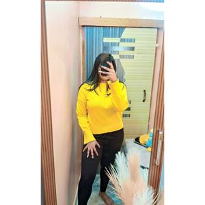 Yellow Sweater Top