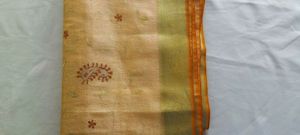 golden kanchipuram saree