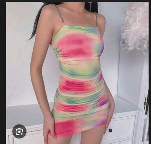 SEXIEST TIE- DYE CHAIN BODYCON