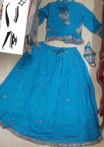 Sky Blue Lengha Chol