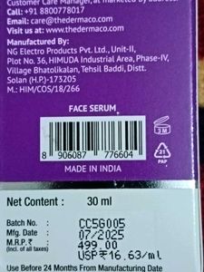Pack Of 2 , Kojic Acid Face Wash &amp; Serum