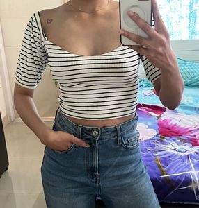 Striped Crop Top - FREE SHIPPING!!