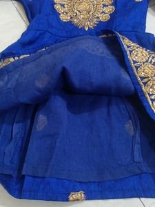 Blue Embroidery Frock