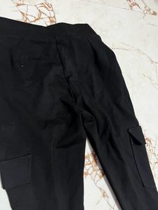 Black Trousers With Side Pocket