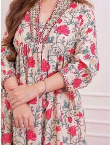 Floral Print Kurta Set