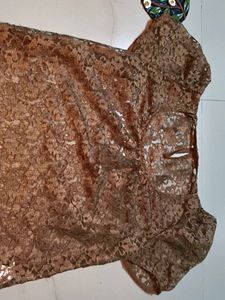 Brown Lace Top