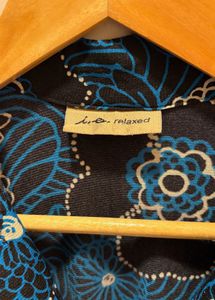 Floral Ruffle Front Shirt