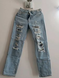 Ripped Light Wash Jeans