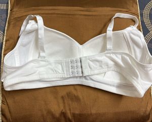 Comfortable White Cotton Bra