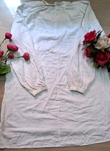 Korean Long White Top