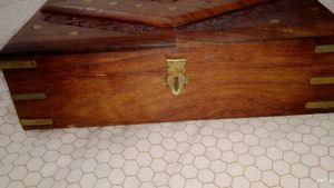 Shisham Wooden Box With Carpin Design