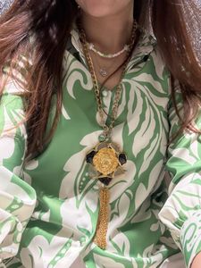 Statement Lion Tassel Necklace