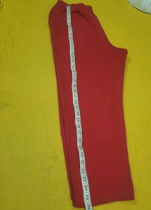 Comfy Red Casual Pants