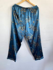 Floral Satin Pajama combo two pants