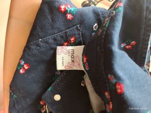 Girls frock with strap and pockets - dungree