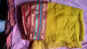 Beautiful yellow Saree
