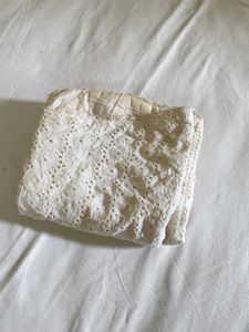 Womens Party White Crop Top