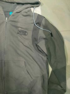 Gray Full-Zip Hoodie